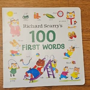 Richard Scarry's 100 First Words Book for Kids